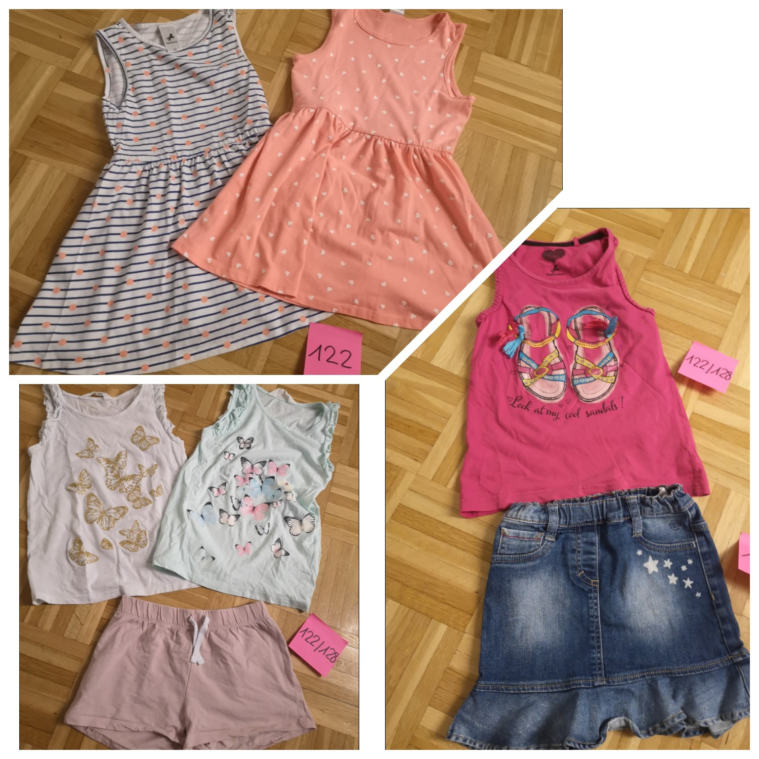 Mädchen Sommerkleider 122/128