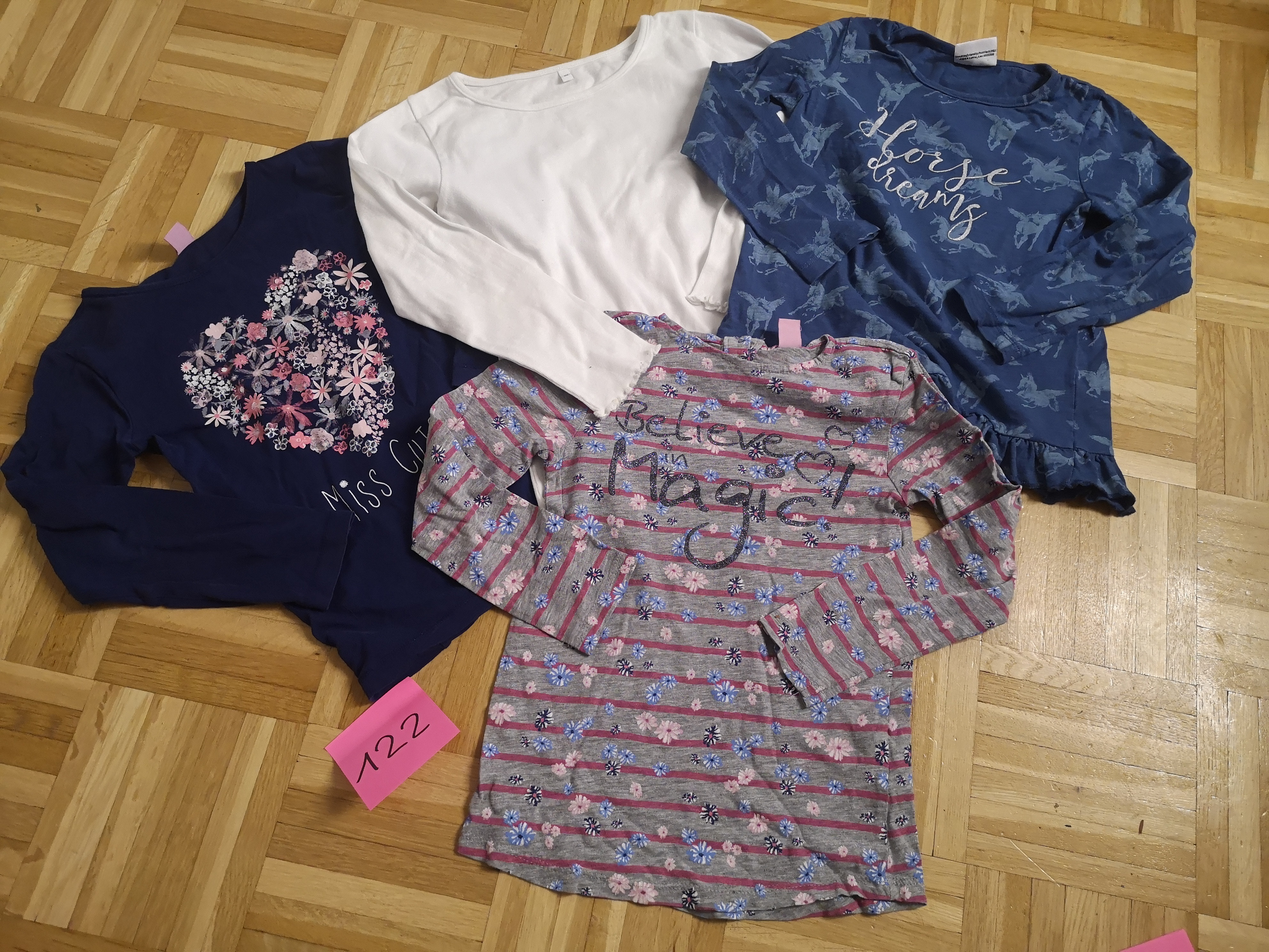 Langarmshirt Mädchen Grösse 122