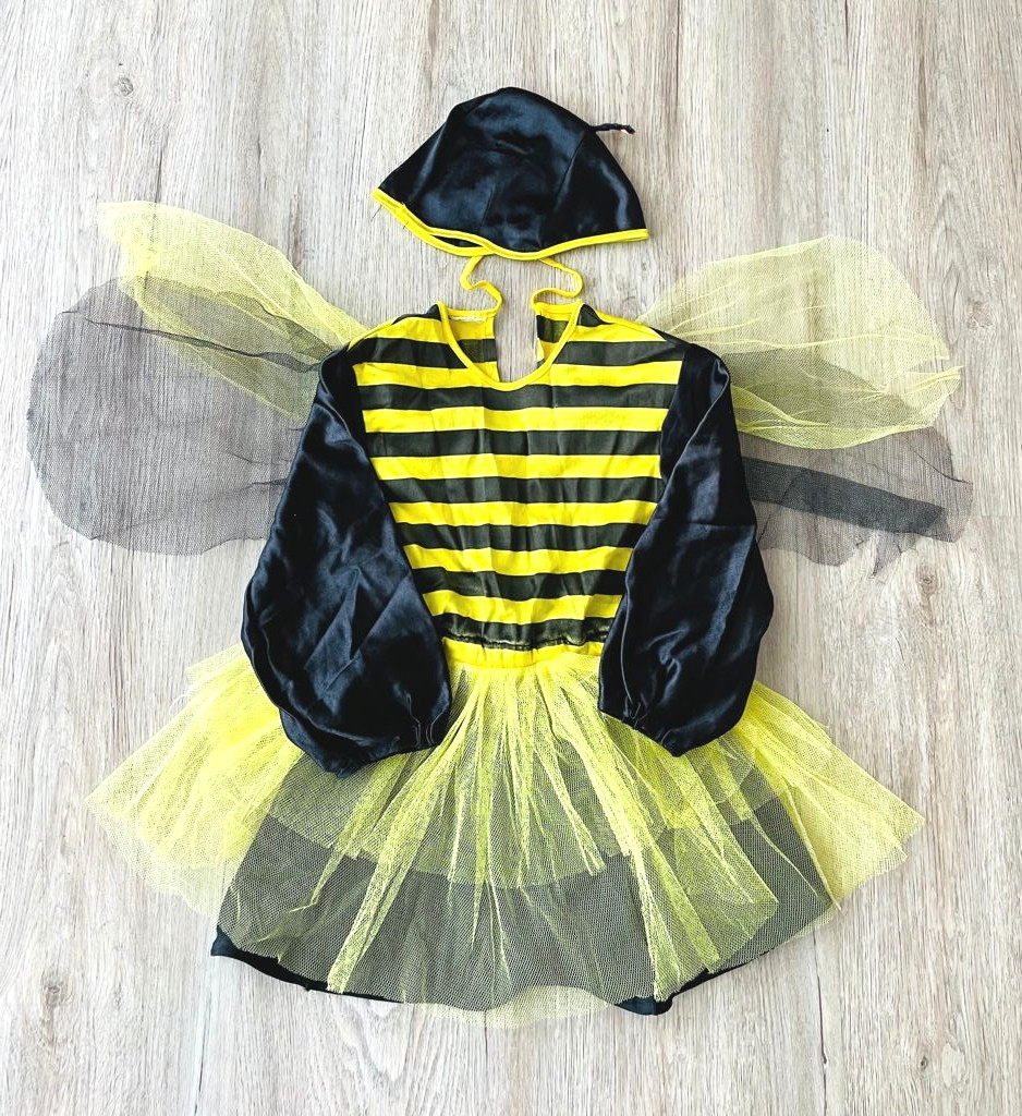 Kostüm Biene Fasching Halloween Gr. 104-110 .