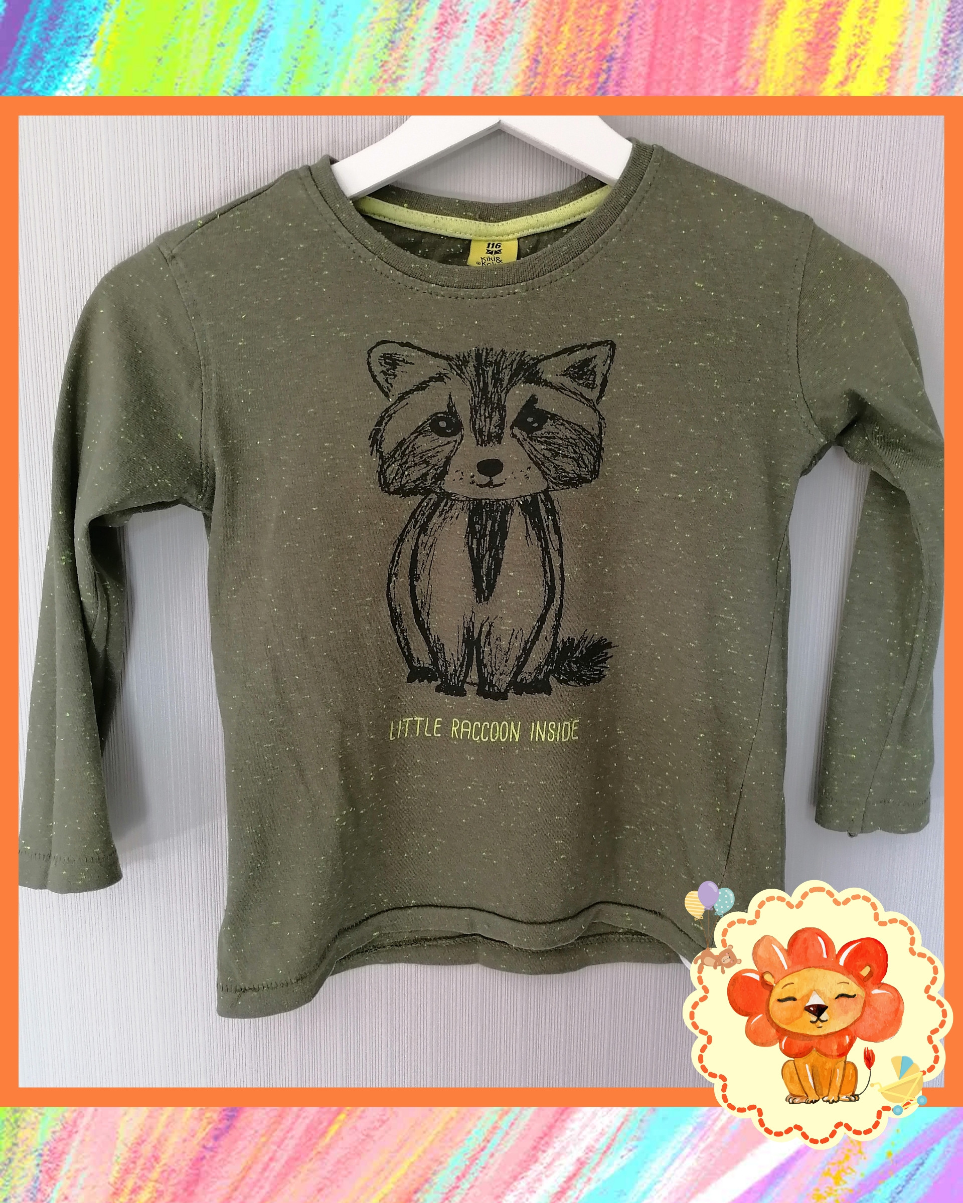 Langarmshirt Gr. 116 Junge Flohmarkt