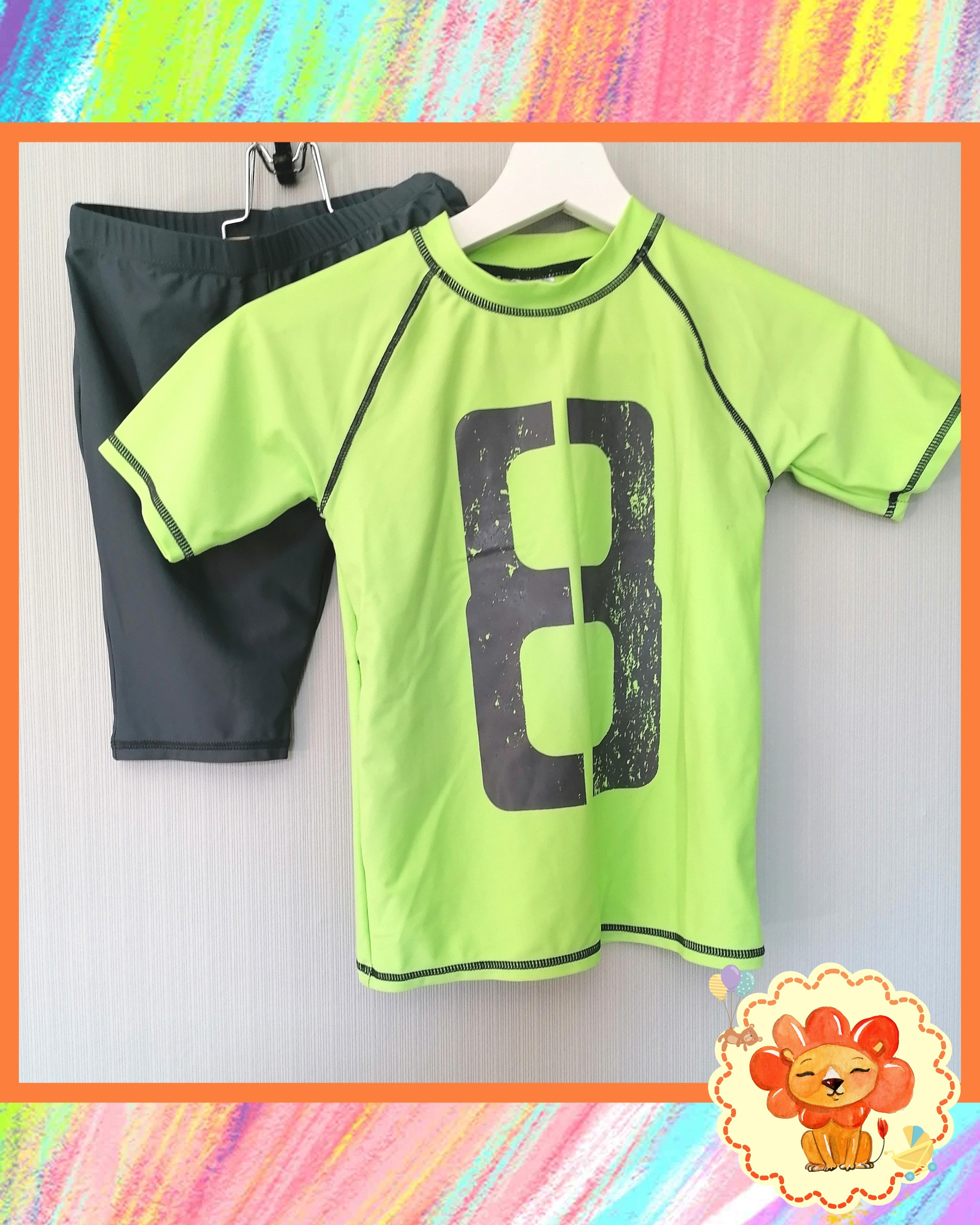 Badeanzug 2 teilig Gr. 110-116 Junge Flohmarkt