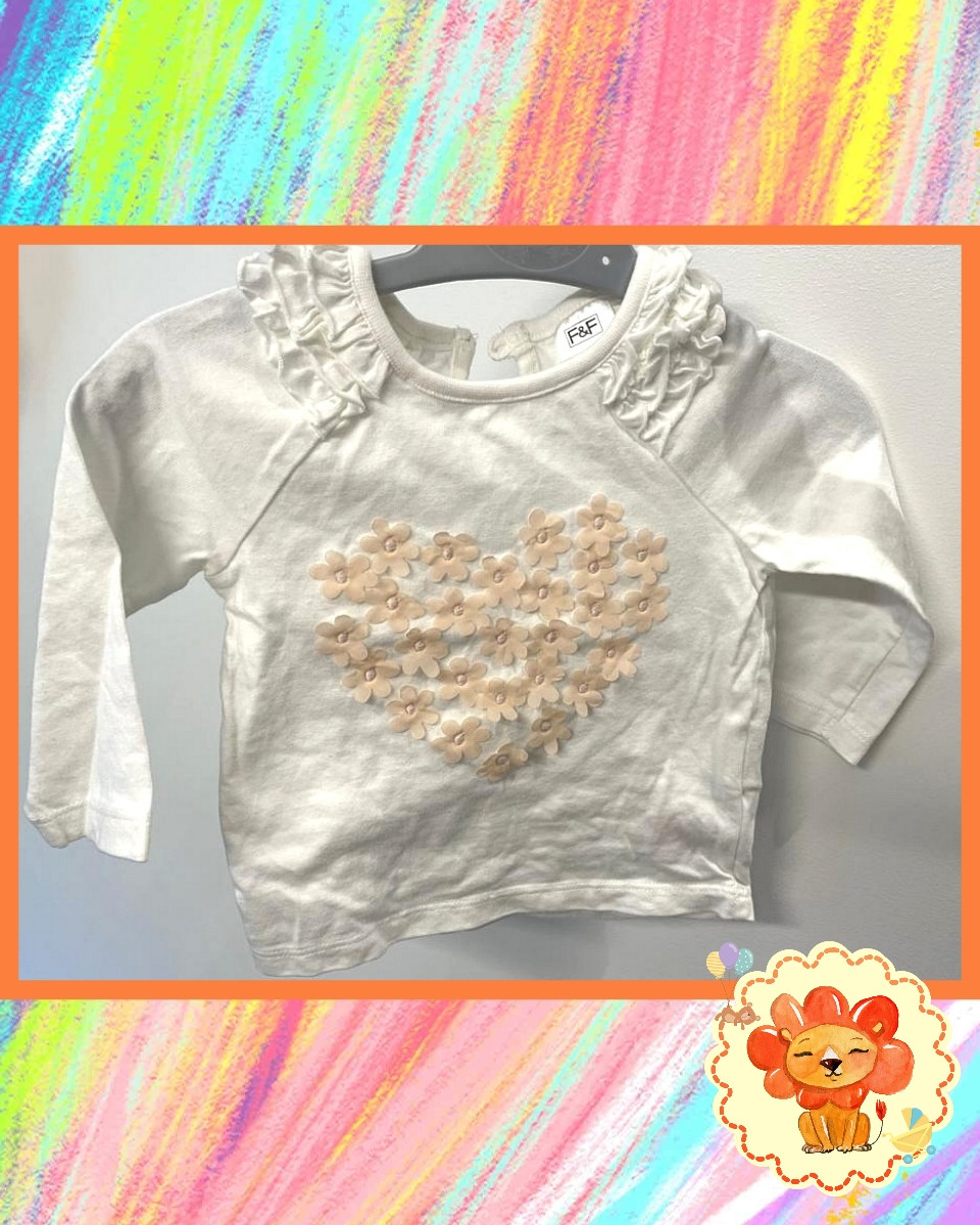 Longsleeve Langarmshirt Gr. 62 Mädchen Flohmarkt