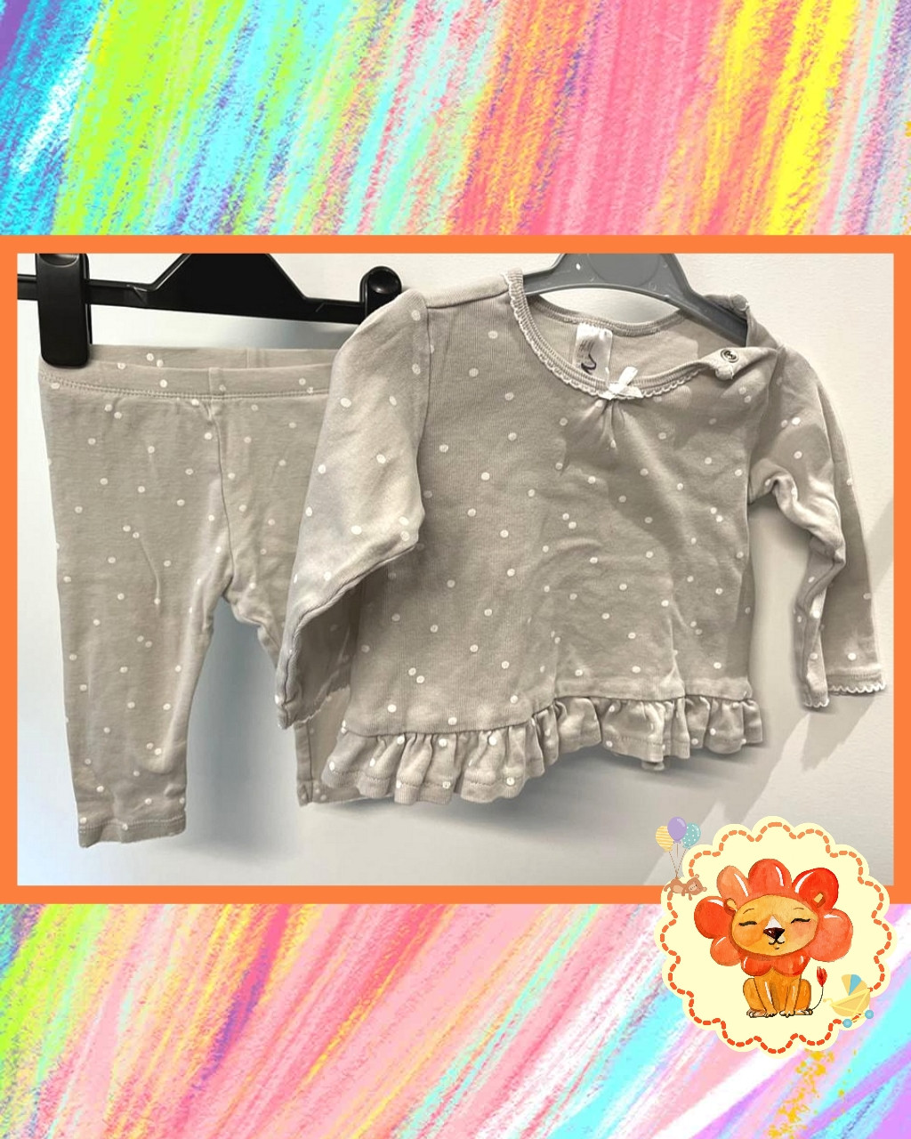 Pyjama Schlafanzug Gr. 68 Mädchen Flohmarkt