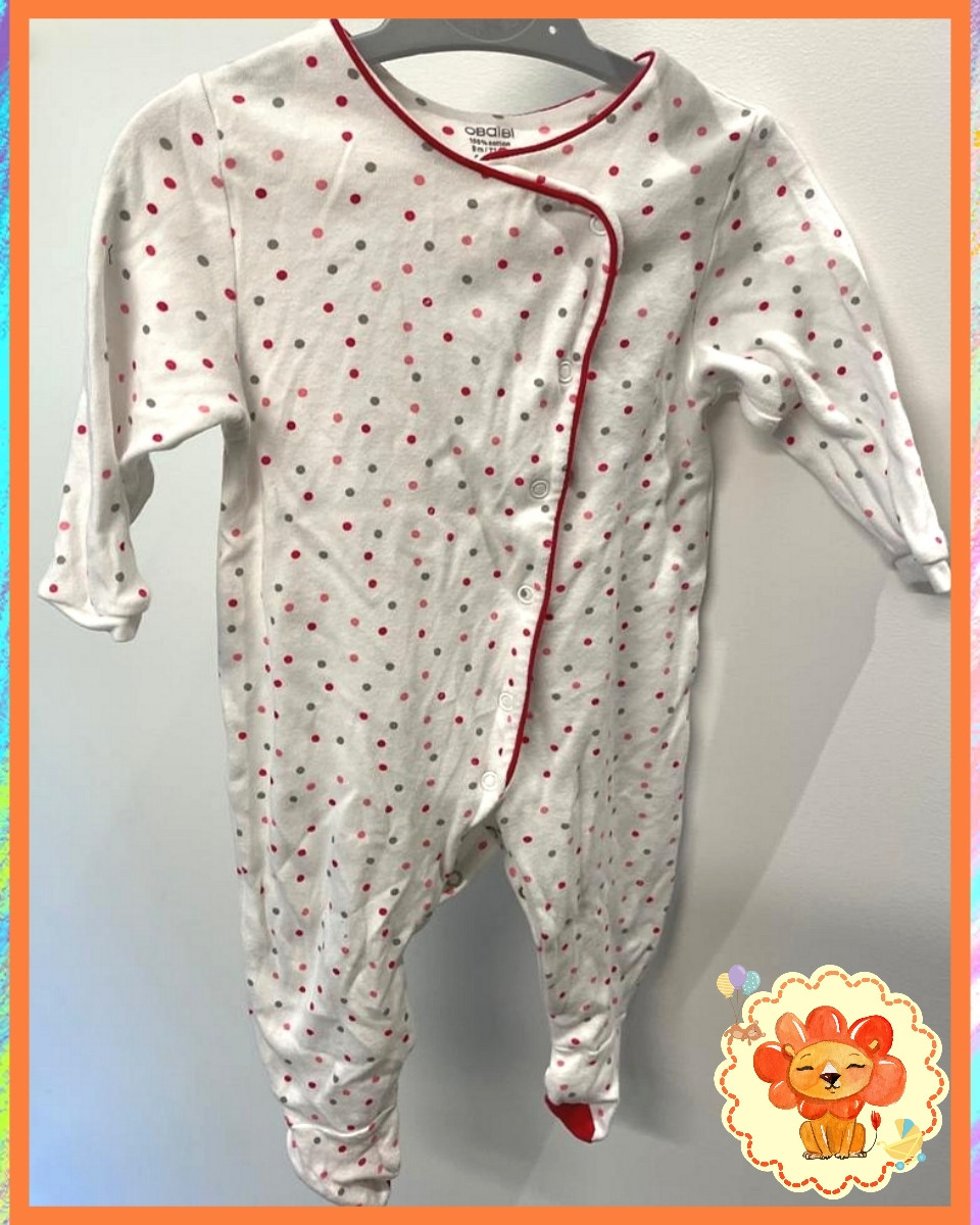 Pyjama Strampler Gr. 68-74 Mädchen Flohmarkt