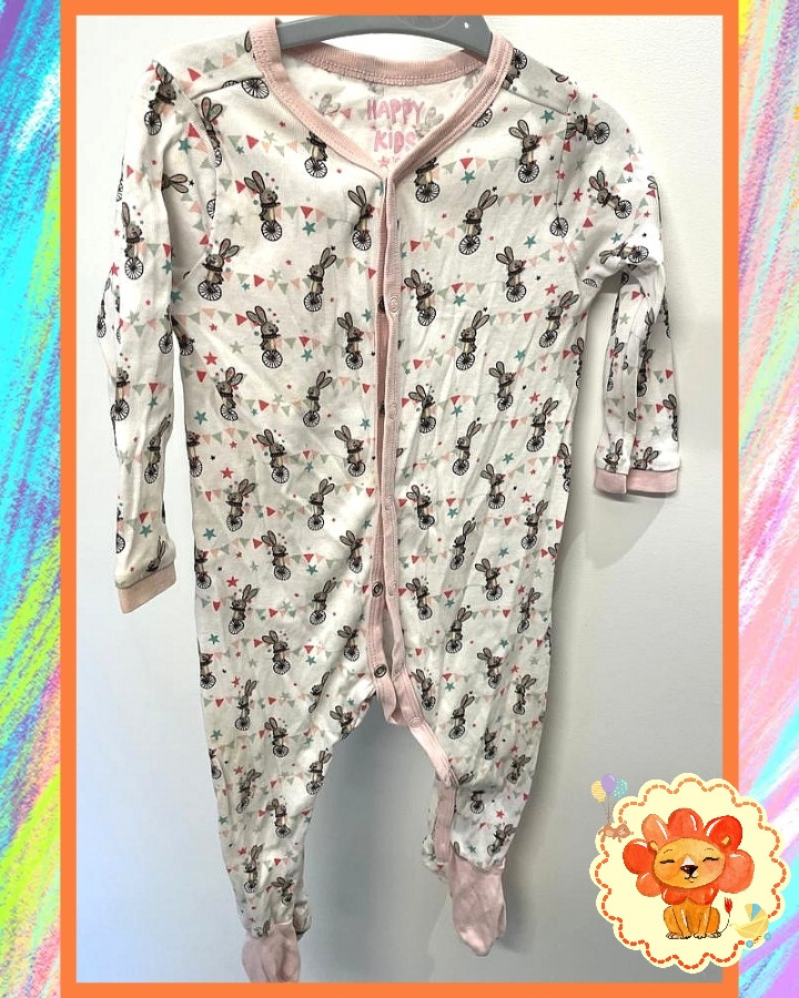 Pyjama Schlafanzug Gr. 74-80 Mädchen Flohmarkt