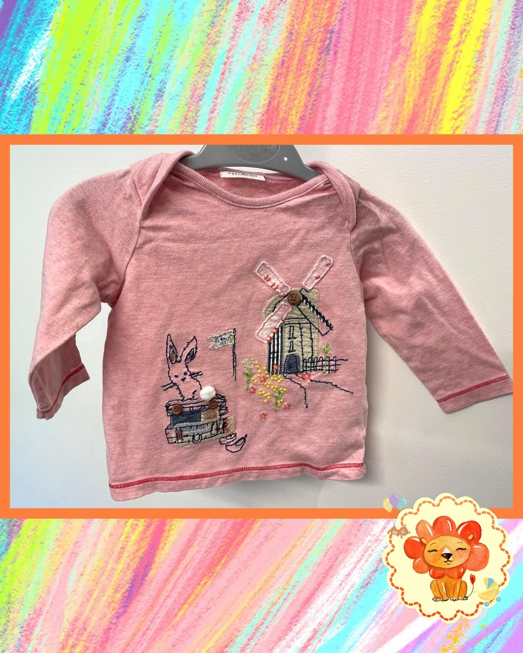 Longsleeve Langarmshirt Gr. 62 Mädchen Flohmarkt