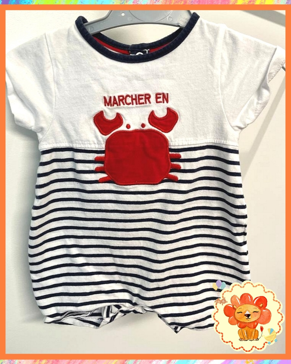 Jumpsuit kurz, Body Gr. 56-62 Flohmarkt