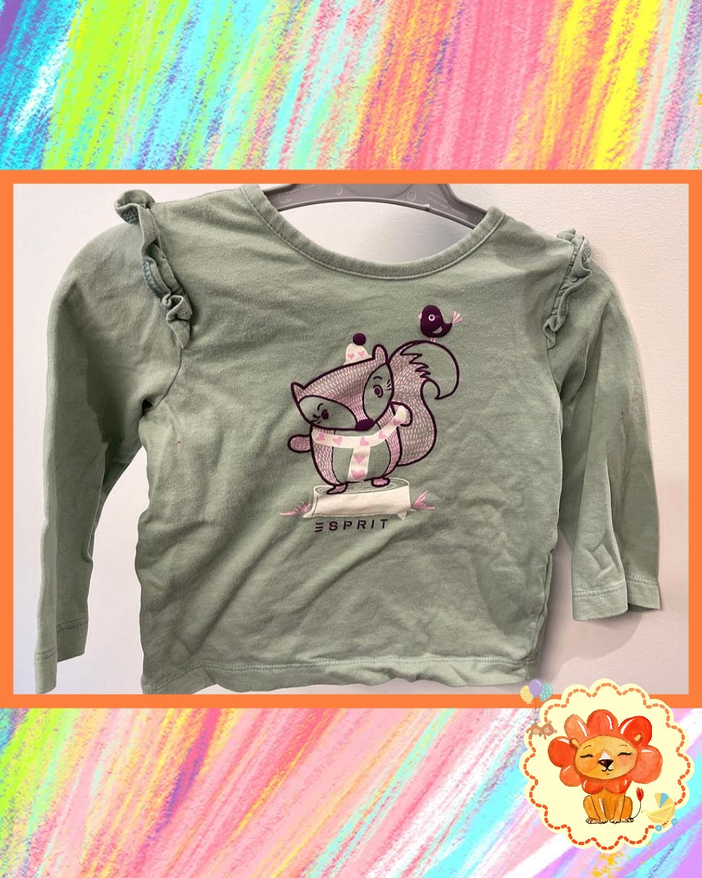 Longsleeve Langarmshirt Esprit Gr. 68 Mädchen Flohmarkt