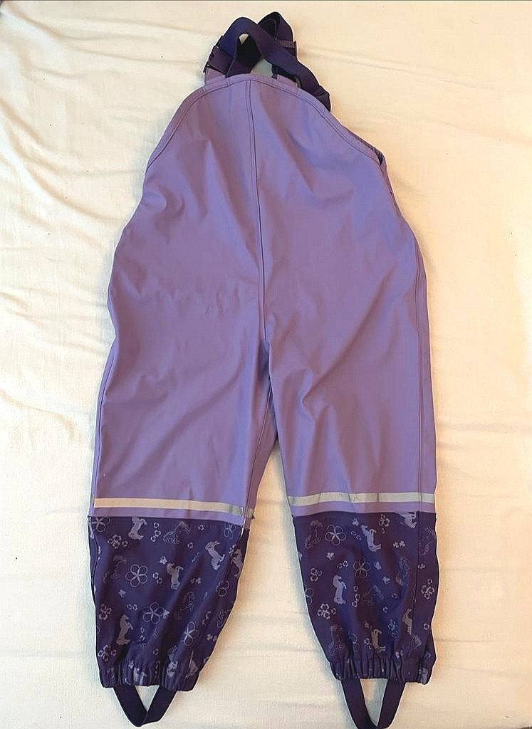 Regenhose Matschhose Latzhose Gr. 98-104 Mädchen