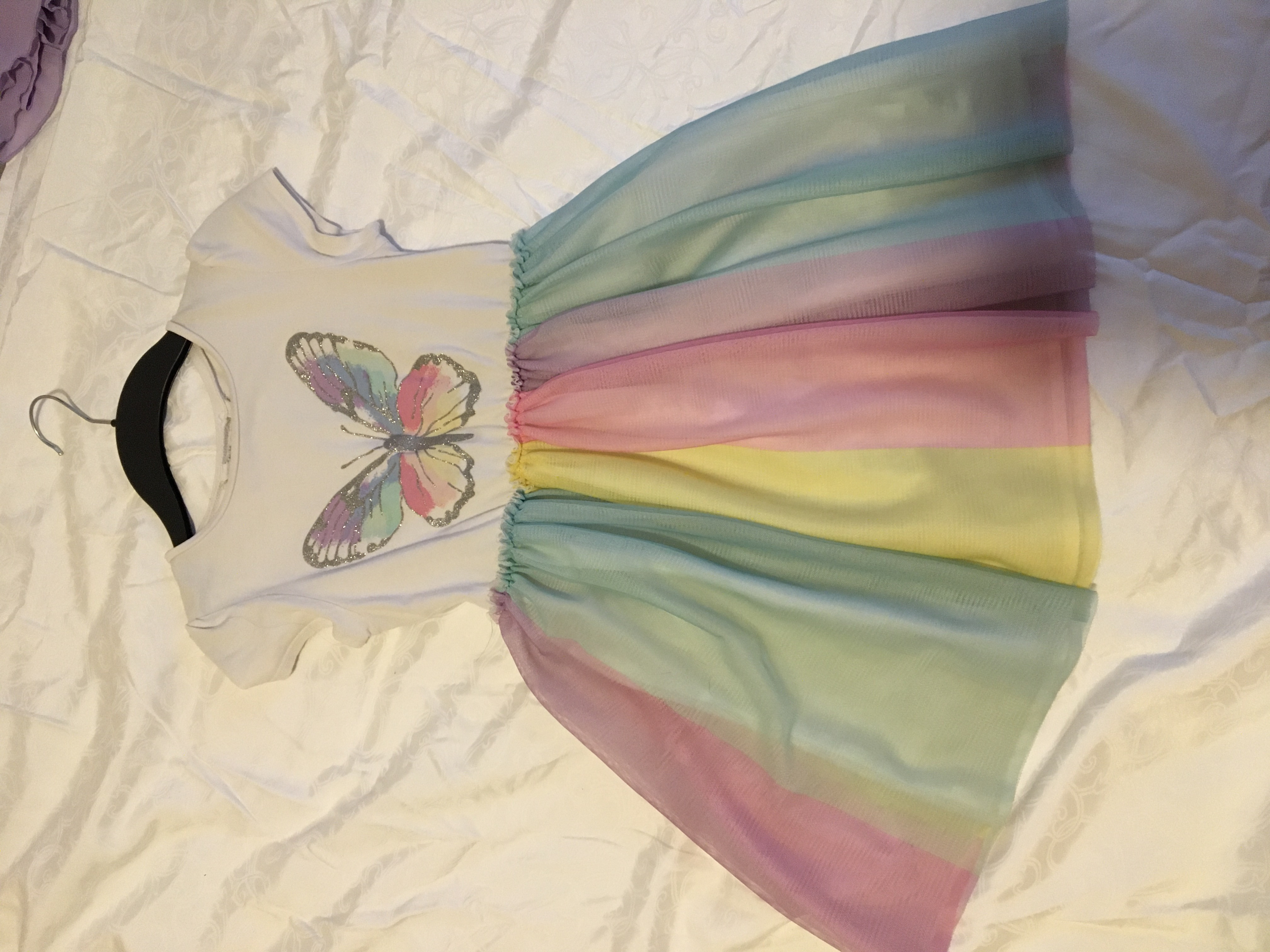 Regenbogen Tüll Kleidchen